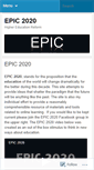 Mobile Screenshot of epic2020.org